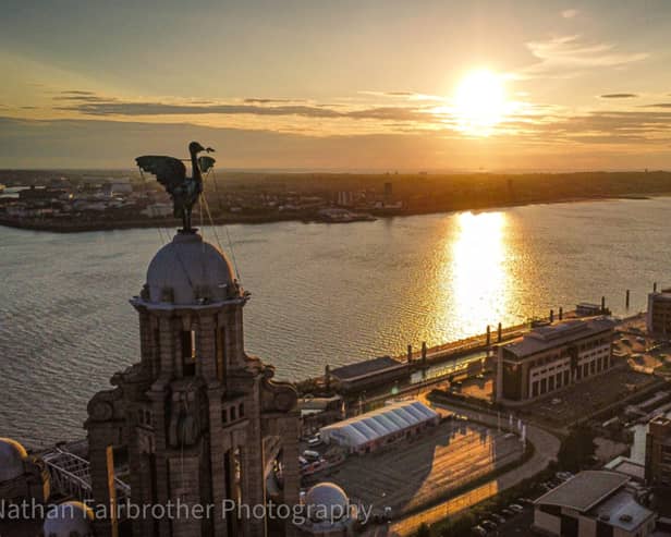 The sun shines across Liverpool. Photo by Nathan Fairbrother.