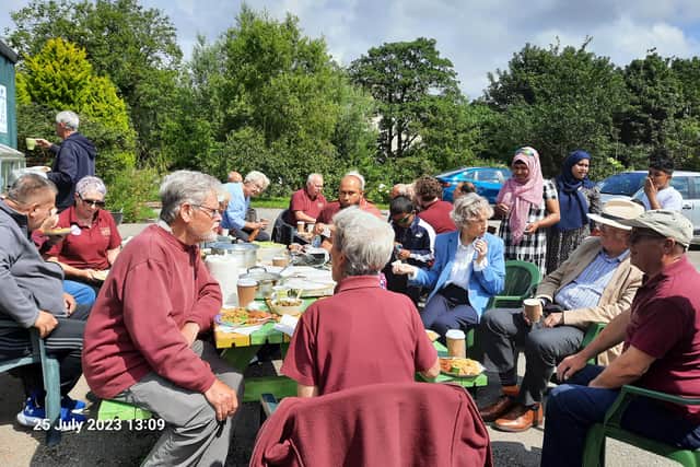 A community event held in the Edward Kemp garden by the Friends of Birkenhead Park. Photo by Sheila Blair-Lea