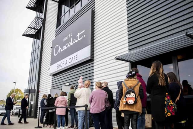 Hotel Chocolat launched a store and cafe near Northampton last year. Photo: Kirsty Edmonds