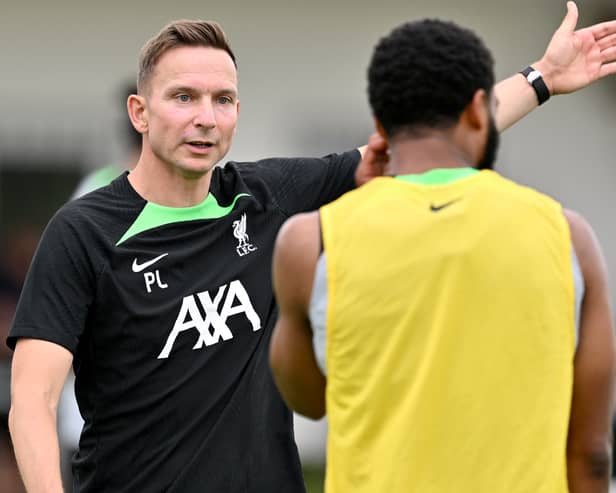 Liverpool assistant manager Pep Lijnders. Picture: Andrew Powell/Liverpool FC via Getty Images