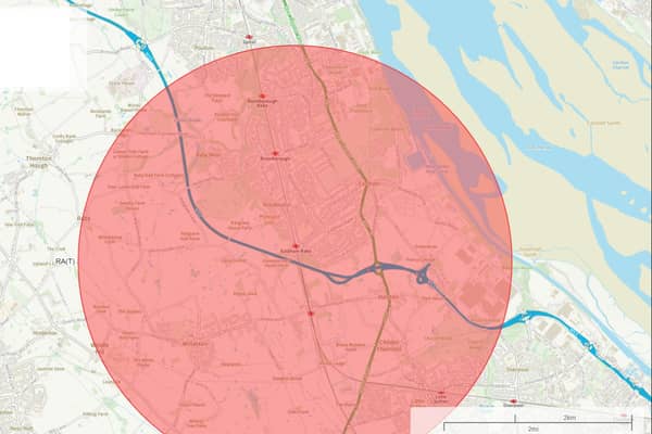 Merseyside Police have imposed a no-fly zone above the site of Friday’s fatal school bus crash on the M53 motorway. Image: Merseyside Police