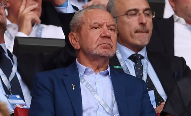 Alan Sugar. Picture: Laurence Griffiths/Getty Images
