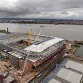 Everton's new Bramley Moore stadium under construction