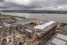 Everton's new Bramley Moore stadium under construction