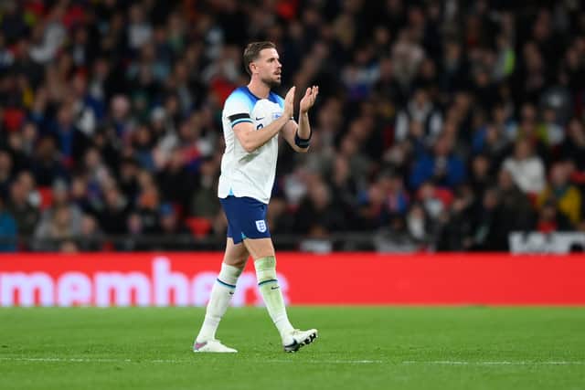 Jordan Henderson was back in England action at the weekend (Image: Getty Images)