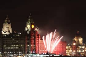 Fireworks over Liverpool. Photo by Christopher Furlong/Getty 