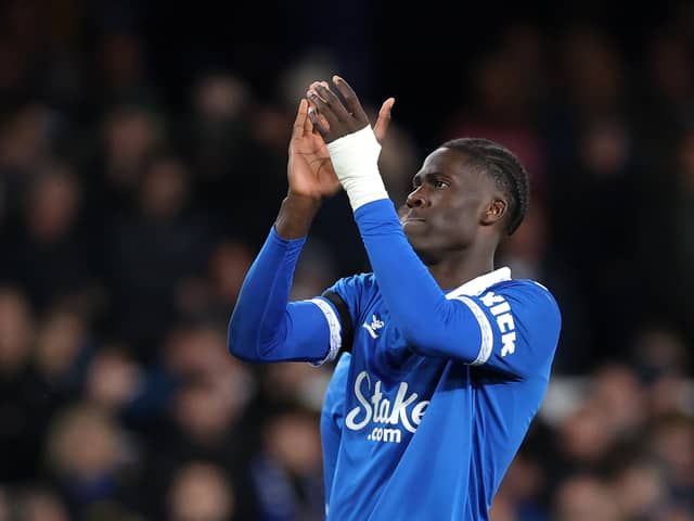Everton midfielder Amadou Onana. Picture: Alex Livesey/Getty Images