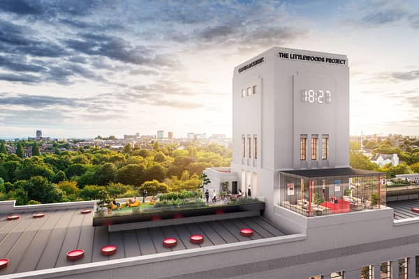 Major plans to transform the iconic Littlewoods building in Liverpool into a television and film complex have been submitted. Image: Capital&Centric
