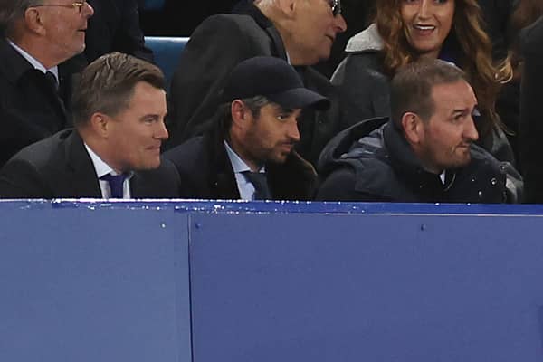 Co-Founder of 777 Partners Josh Wander, centre, at Goodison Park. Picture: Jan Kruger/Getty Images