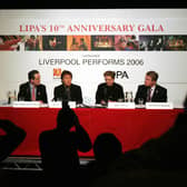 Former Beatle, Sir Paul McCartney (2nd L) speaks during a press conference in  2006 to celebrate the tenth anniversary of the Liverpool Institute of Performing Arts. Image: PAUL ELLIS/AFP via Getty Images