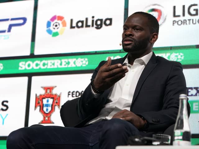 Louis Saha played for both Everton and Manchester United.