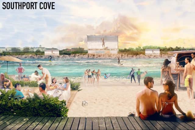 Plans for The Cove were first revealed in 2020 and invoked fond memories of the town’s former open-air sea baths that closed in 1989. (Image released by Sefton Council in 2020)