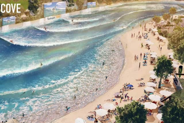 Described its founders as 'world-class', the new by The Cove Resort project will feature a leisure beach, thermal spa and 4-star hotel on Southport's waterfront. (Image released by Sefton Council in 2020)