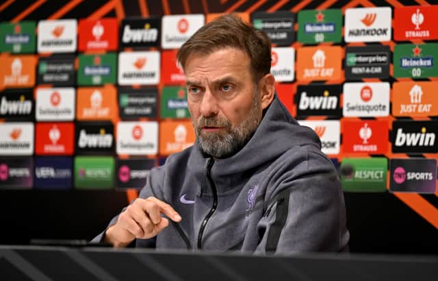 Jurgen Klopp manager of Liverpool during a press conference on November 29, 2023 in Liverpool, United Kingdom. (Photo by Andrew Powell/Liverpool FC via Getty Images)