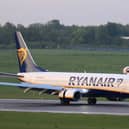 A Ryanair flight was forced to divert to Liverpool John Lennon Airport. Image: AFP via Getty Images