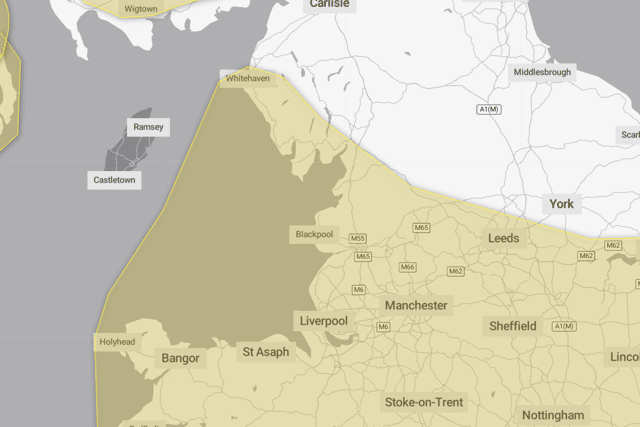 Met Office weather warning as strong winds set to hit Liverpool