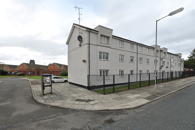 At around 1.00pm on December 10, Merseyside Police received reports that two men and one woman had sustained stab and slash wounds during an incident inside a communal area of a block of flats at the corner of Upper Warwick Street and Hillaby Close. Photo: Google Street View