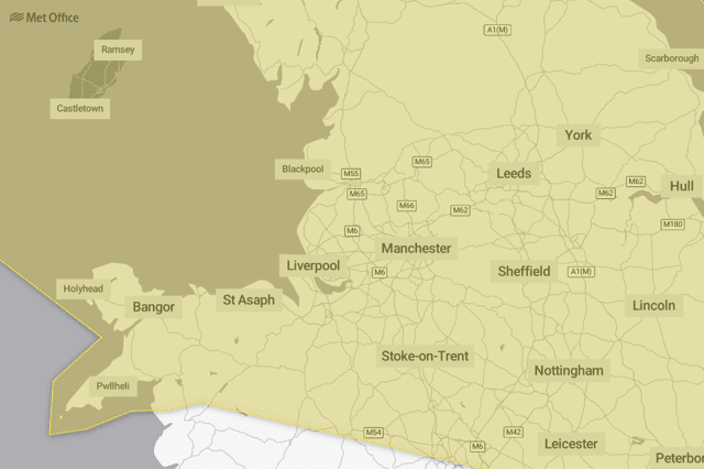 A yellow weather alert for wind is in place across parts of the UK.
