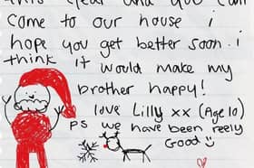A heartbreaking letter to Father Christmas penned by a 10-year-old schoolgirl. Image: Big Help Project