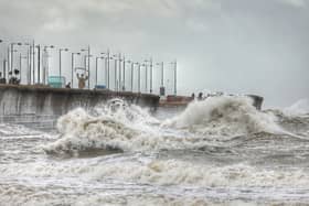 Strong winds in New Brighton, Merseyside. Photo: Ian Fairbrother