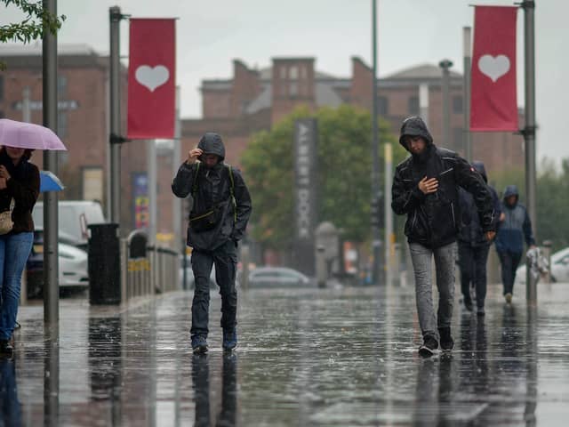 It will rain this weekend in Liverpool. Image: Christopher Furlong/Getty Images