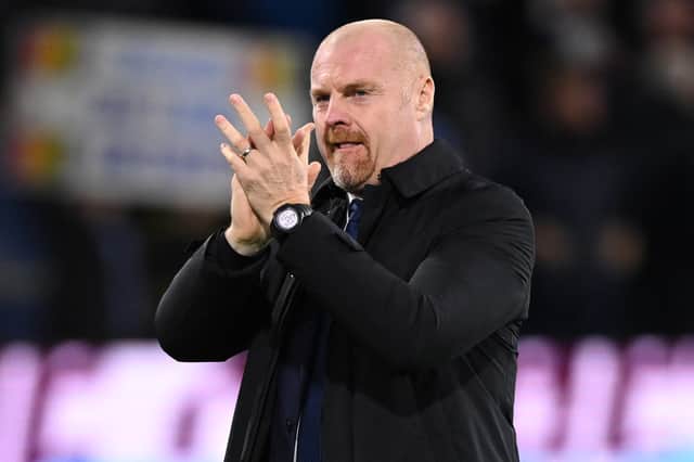 Everton manager Sean Dyche. (Photo by OLI SCARFF/AFP via Getty Images)