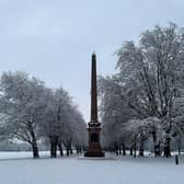 A beautiful snow covered Sefton Park. Image: Emily Bonner