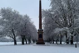 A beautiful snow covered Sefton Park. Image: Emily Bonner