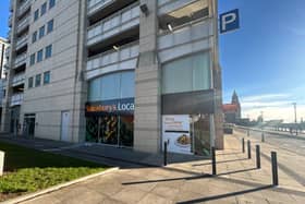 The new Sainsbury's store on  Princes Dock. Image: Remy Greasley for LiverpoolWorld