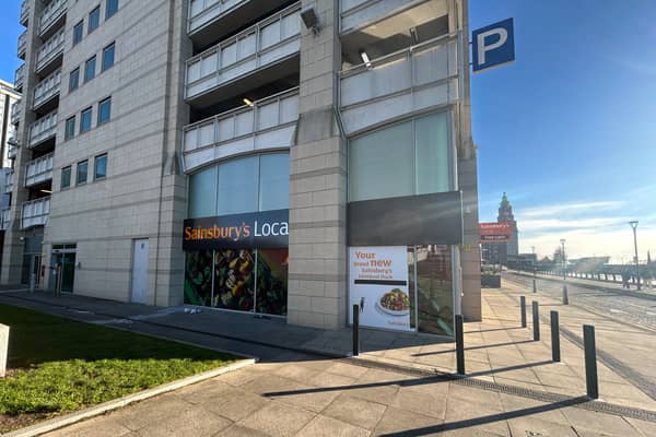 The new Sainsbury's store on  Princes Dock. Image: Remy Greasley for LiverpoolWorld