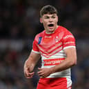 Jack Welsby of Saint Helens during the Betfred Super League Grand Final between St Helens and Leeds at Old Trafford on September 24, 2022 in Manchester. Photo by Gareth Copley/Getty Images