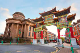 Liverpool's Chinatown is the oldest Chinese community in Europe, located in south of the city centre. The Chinese arch on Nelson Street is the largest, multiple-span arch outside China. Image: Coward_lion/stock.adobe