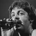 Paul McCartney performs with the Wings in 1976. Image:  Getty
