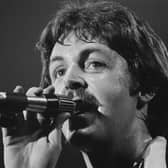 Paul McCartney performs with the Wings in 1976. Image:  Getty