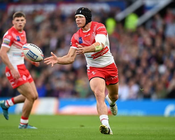 Jonny Lomax at Old Trafford in the Grand Final. Image: Getty Images
