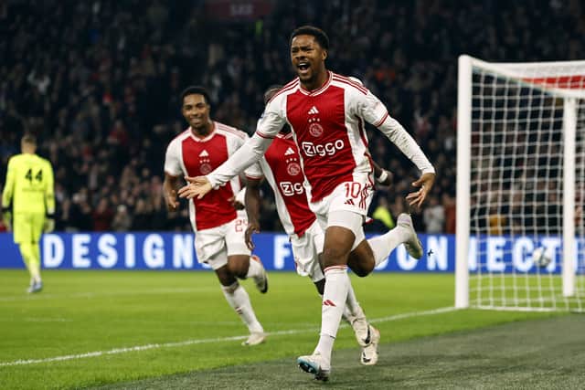 Chuba Akpom celebrating goal for Ajax
