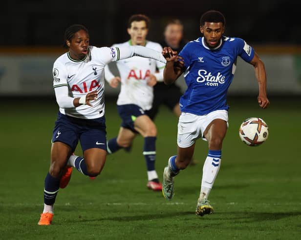 Everton youngster Elijah Campbell. (Photo by Clive Brunskill/Getty Images)