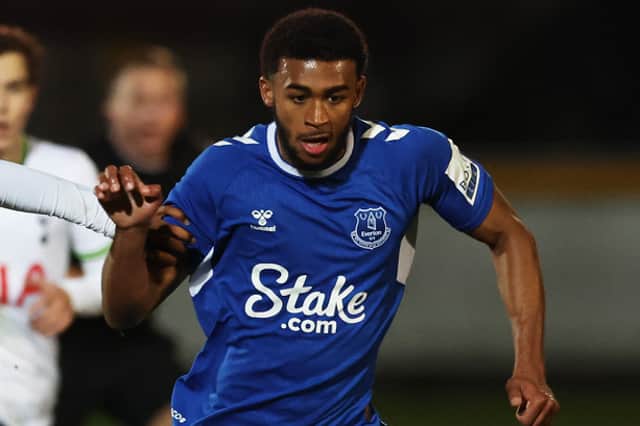 Everton youngster Elijah Campbell. (Photo by Clive Brunskill/Getty Images)