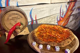 The Ring of Fire pizza