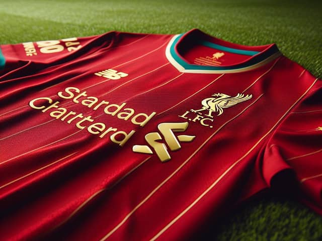Liverpool FC kit.
