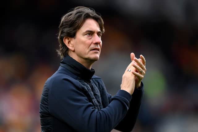 Brentford manager Thomas Frank.  (Photo by Justin Setterfield/Getty Images)