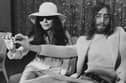 John Lennon and Yoko Ono planned to send the acorns to world leaders as a symbol of peace. Image: Dennis Oulds/Central Press/Hulton Archive/Getty Images