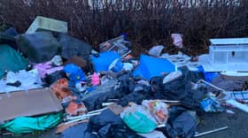 Fly-tipping on Hicks Road, Seaforth. Image: LDRS