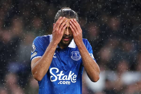 Everton striker Dominic Calvert-Lewin. The forward is among the most wasteful finishers in the Premier League this season