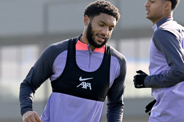 Joe Gomez. (Photo by Nick Taylor/Liverpool FC/Liverpool FC via Getty Images)