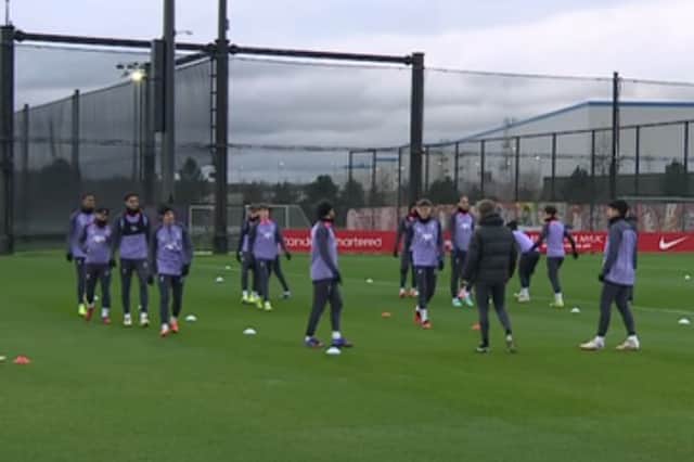 Liverpool training. Picture: Liverpool FC/ Youtube