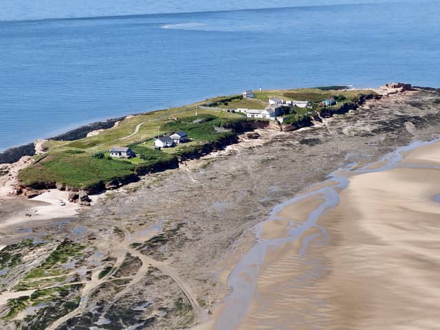 A shot of Hilbre Islands taken from a drone in 2023. Image: Jj-in-the-sky/commons.wikimedia.org