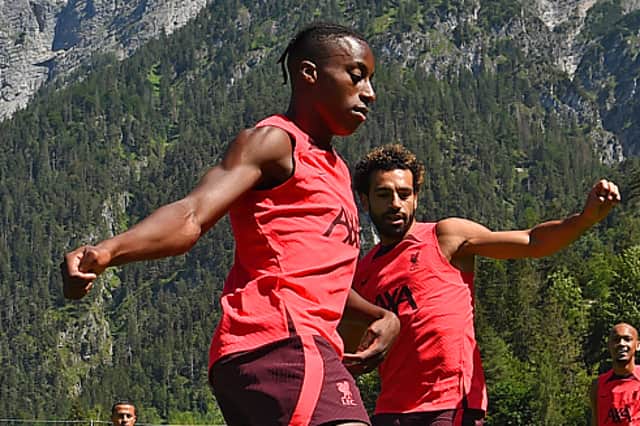 Liverpool defender Isaac Mabaya in pre-season training in 2022. Picture: (Photo by John Powell/Liverpool FC via Getty Images)