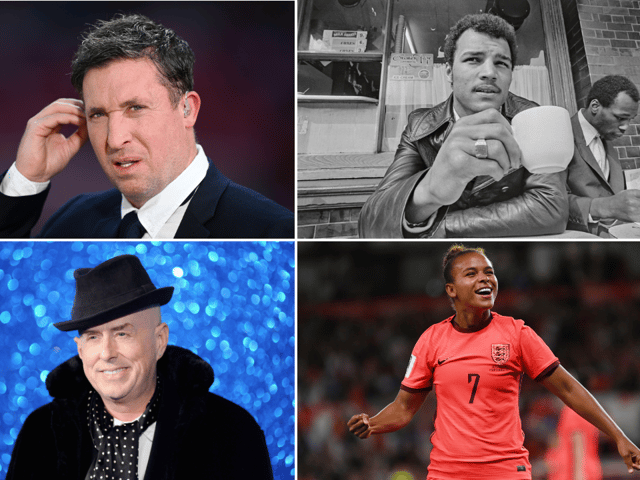Famous people from Toxteth: Robbie Fowler, John Conteh, Holl Johnson and Nikita Parris. Image: Getty Images