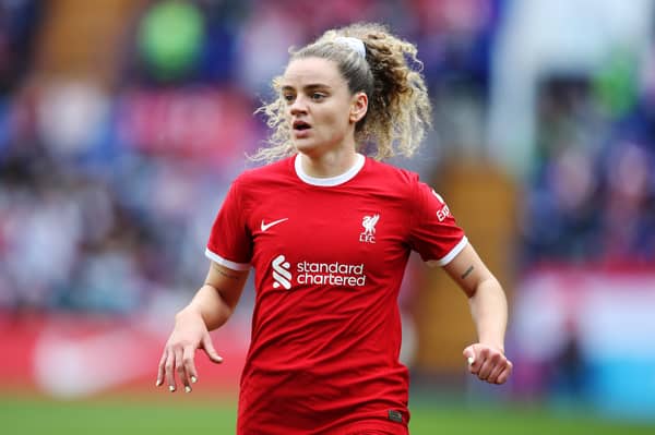 Leanne Kiernan of Liverpool looks on during the Barclays Women's Super League match. Image: Liverpool FC/Liverpool FC via Getty Images